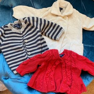 Bundle of three sweaters by Baby Gap